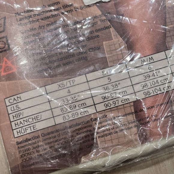 1 Pair Vintage 1990 Jockey French Cut White Cotton Briefs Size 6 - Picture 8 of 9